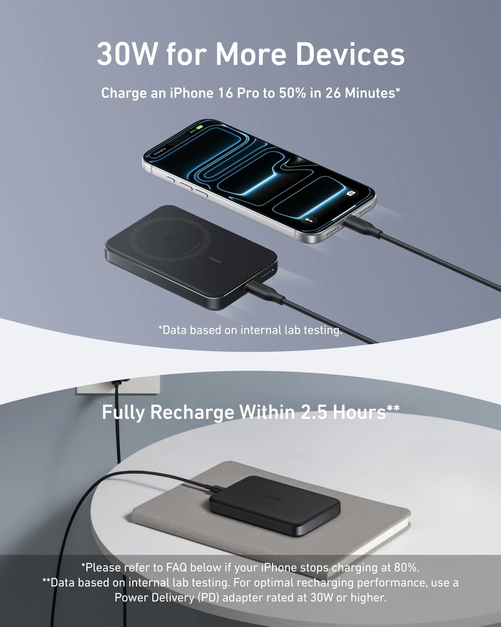 Anker MagGo Ultra Slim 10,000mAh Powerbank Qi2 thumbnail 5