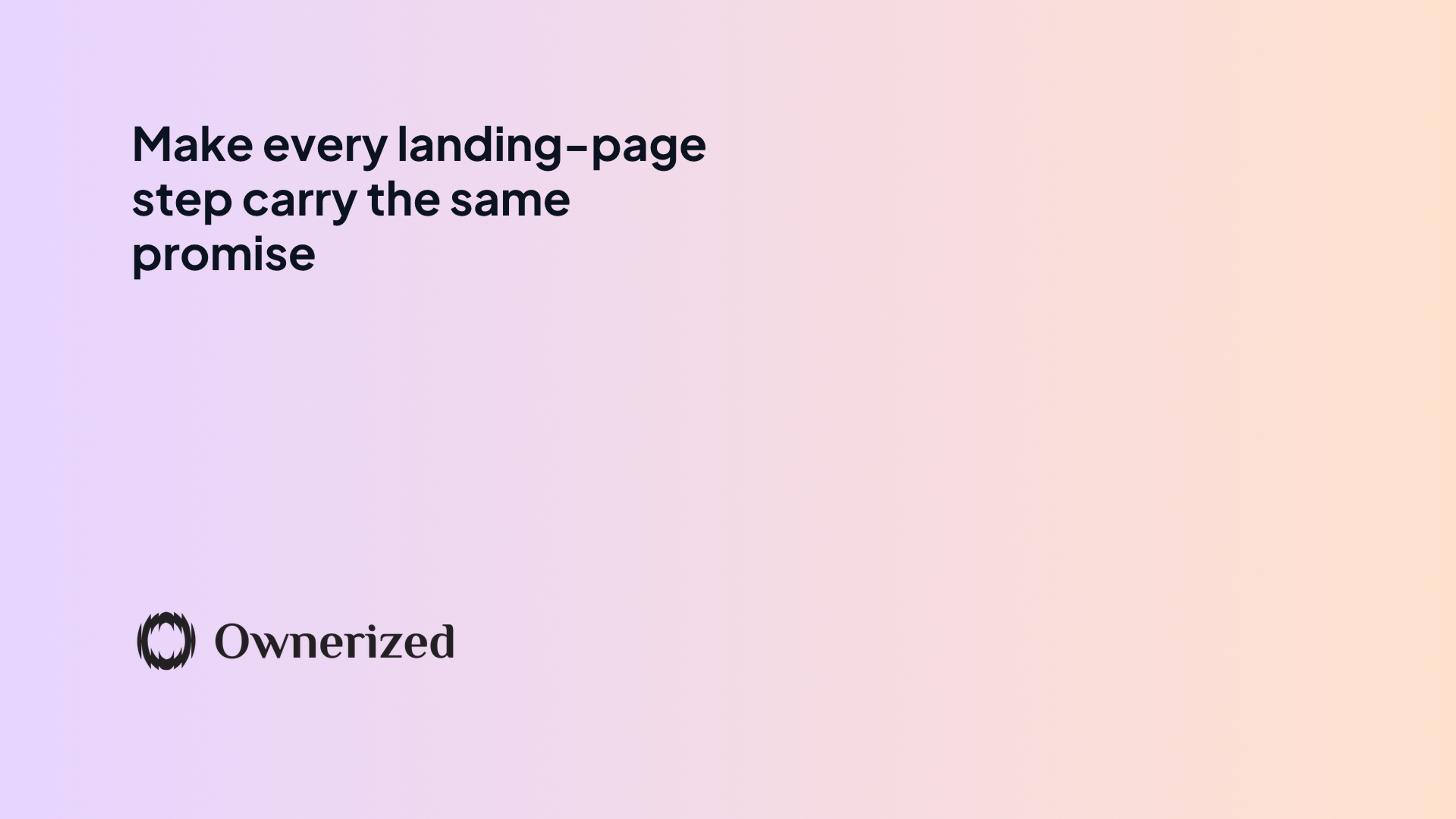 Lead generation landing page: the continuity test from click to handoff