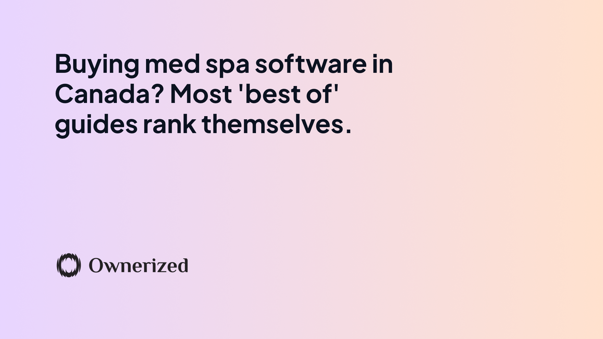 Medical spa booking software: an independent Canada ranking