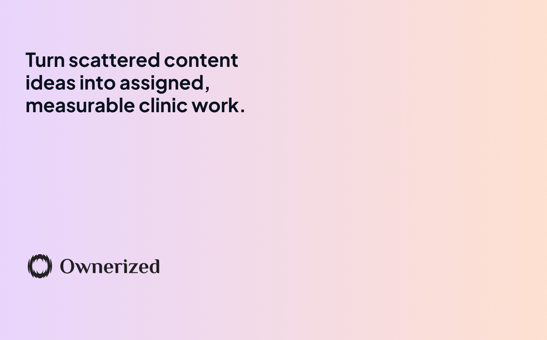 Sample content marketing plan for med spas: a completed decision system