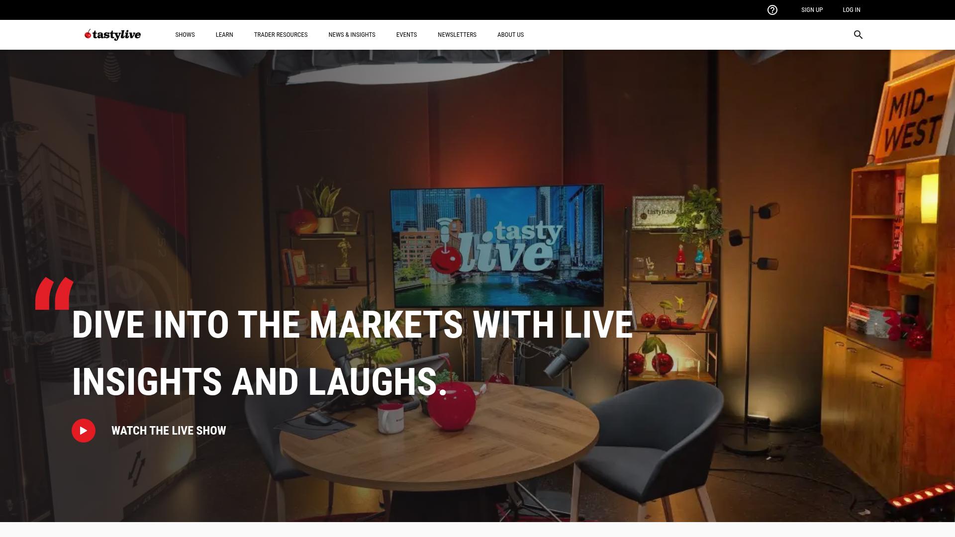 tastylive 公开页面预览