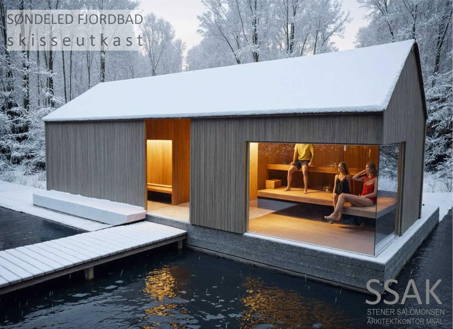 Arkitekt tegning av badstua