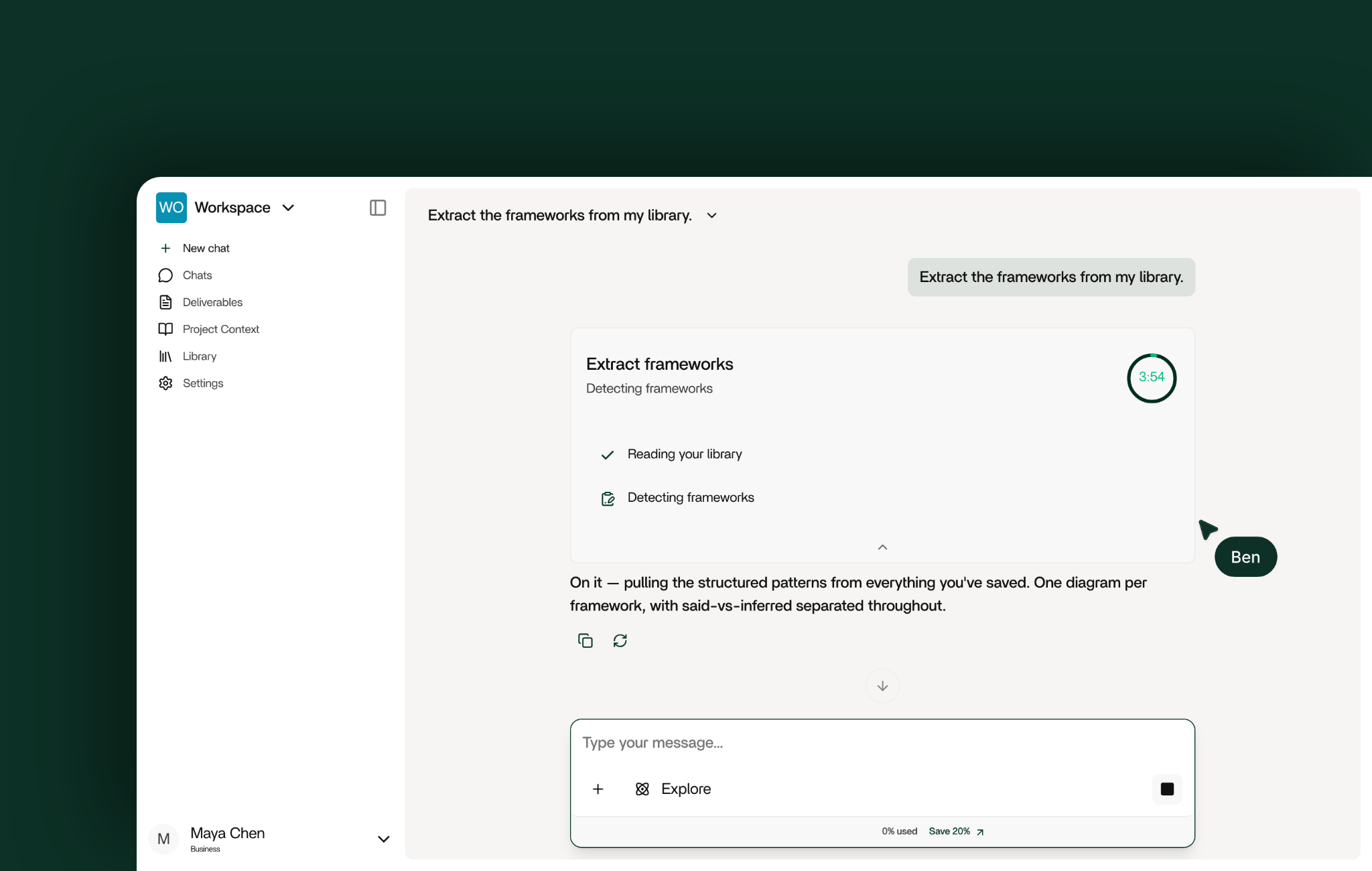 Extract the frameworks: Vault at work
