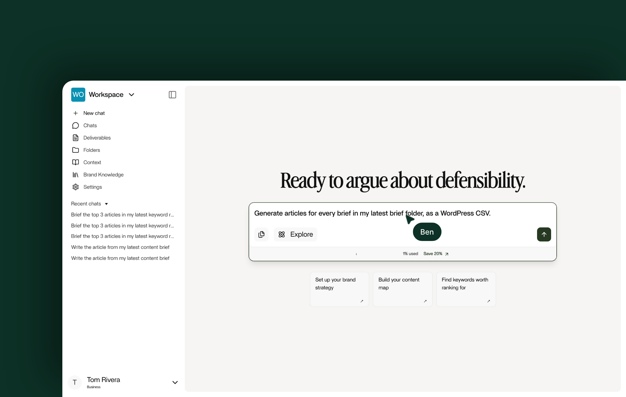 Batch generate articles: The ask