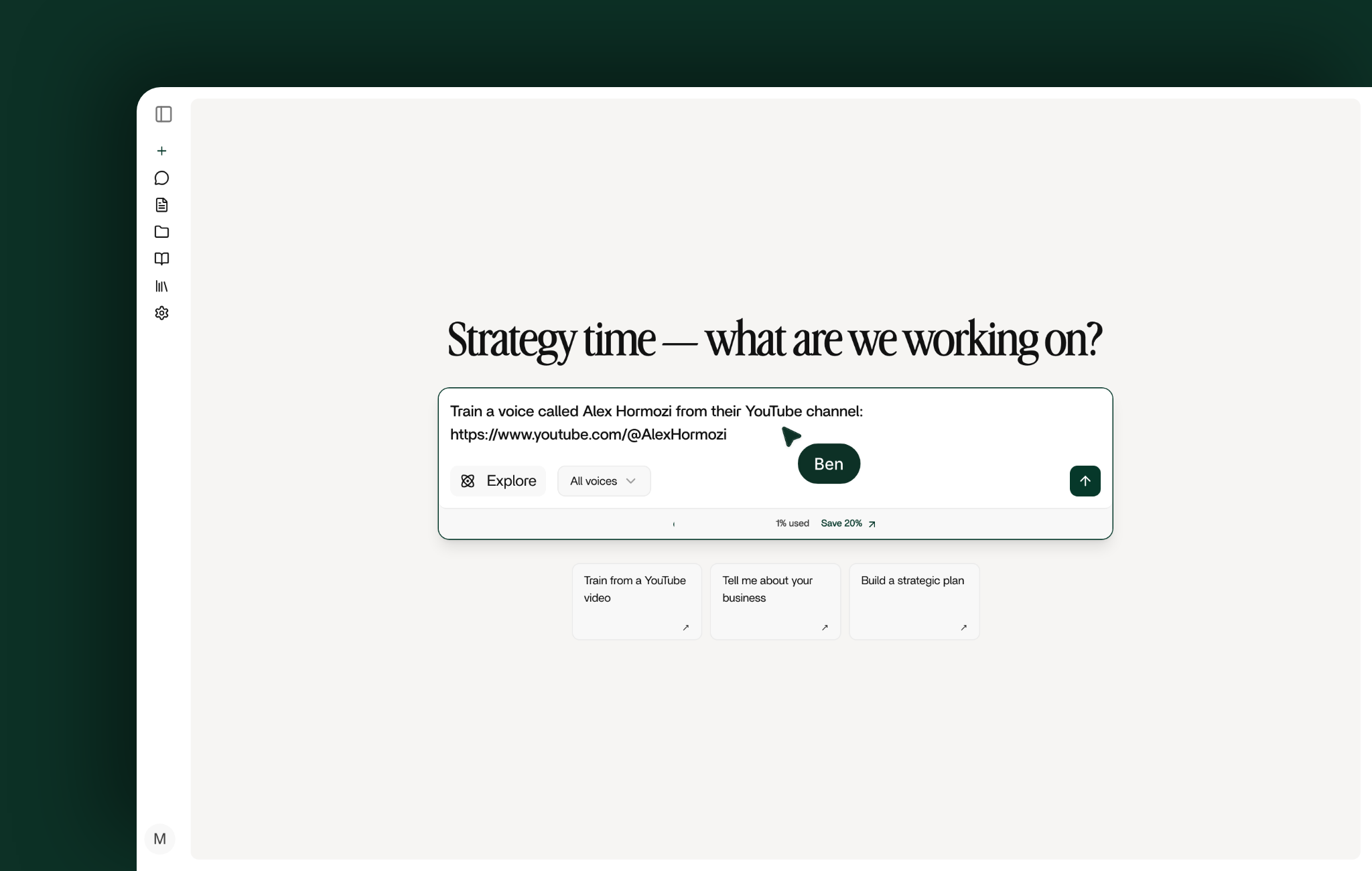Train on your sources: The ask