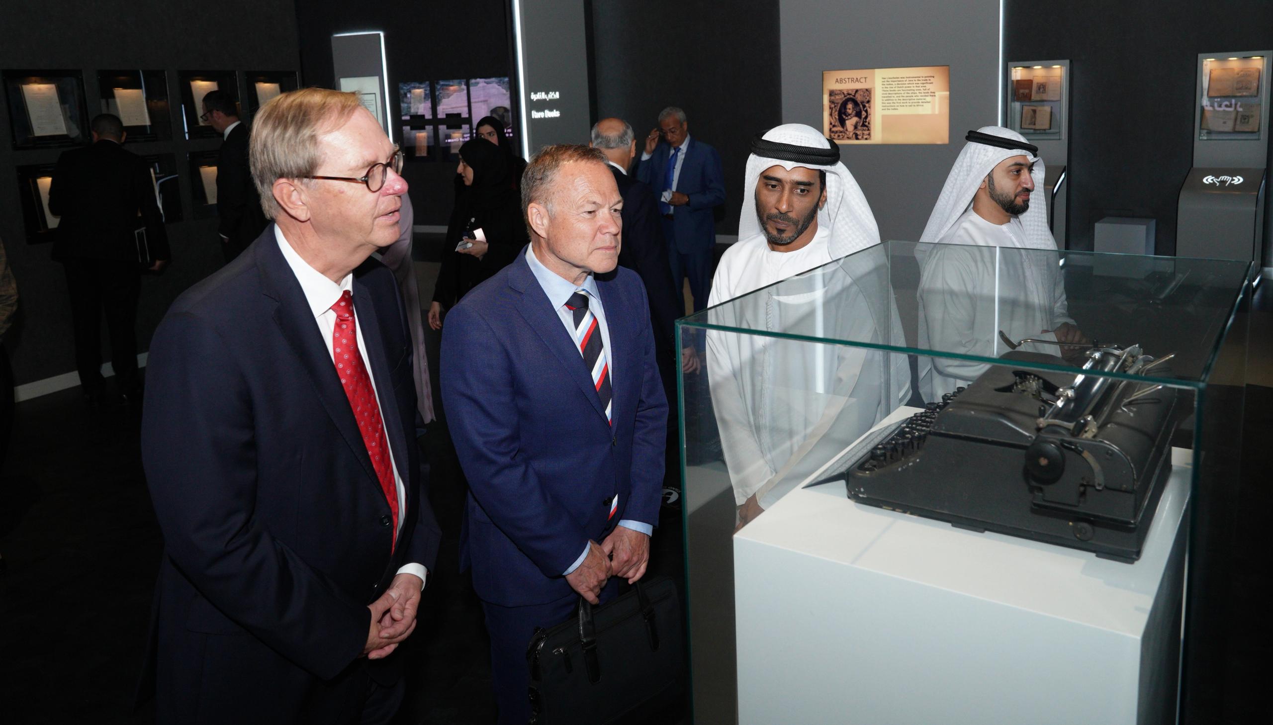 Piql receiving a tour of the NLA museum.