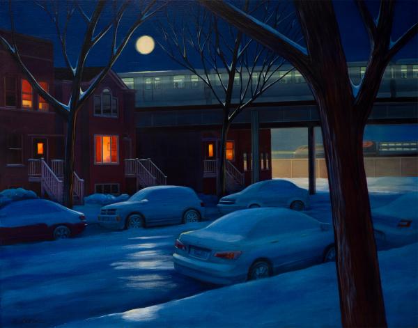 Moon Over the El Train