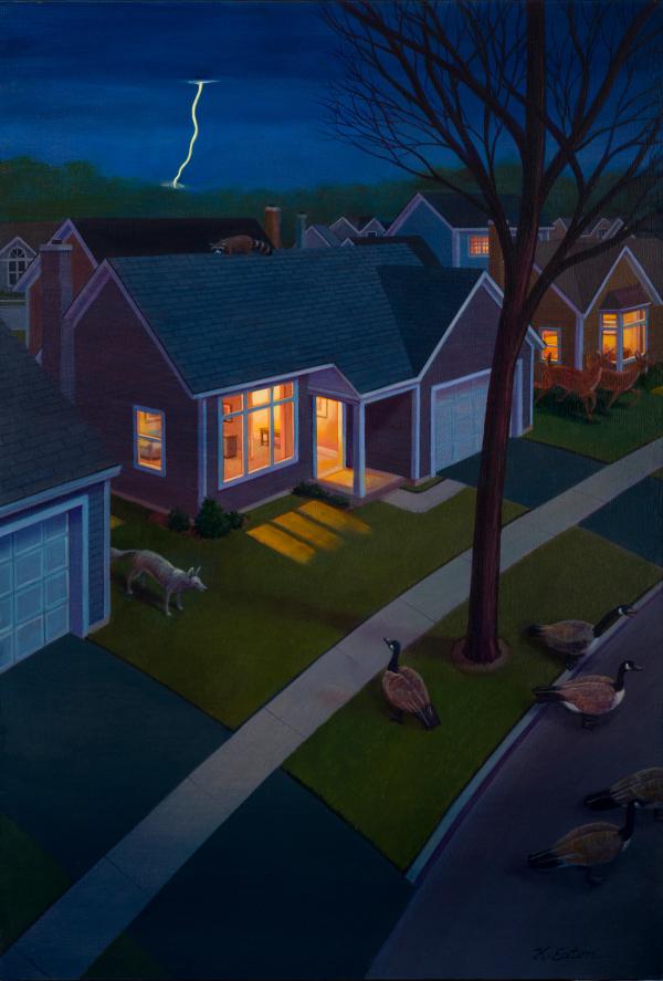 Spring Storm - Oil on Canvas - by Kathleen Eaton