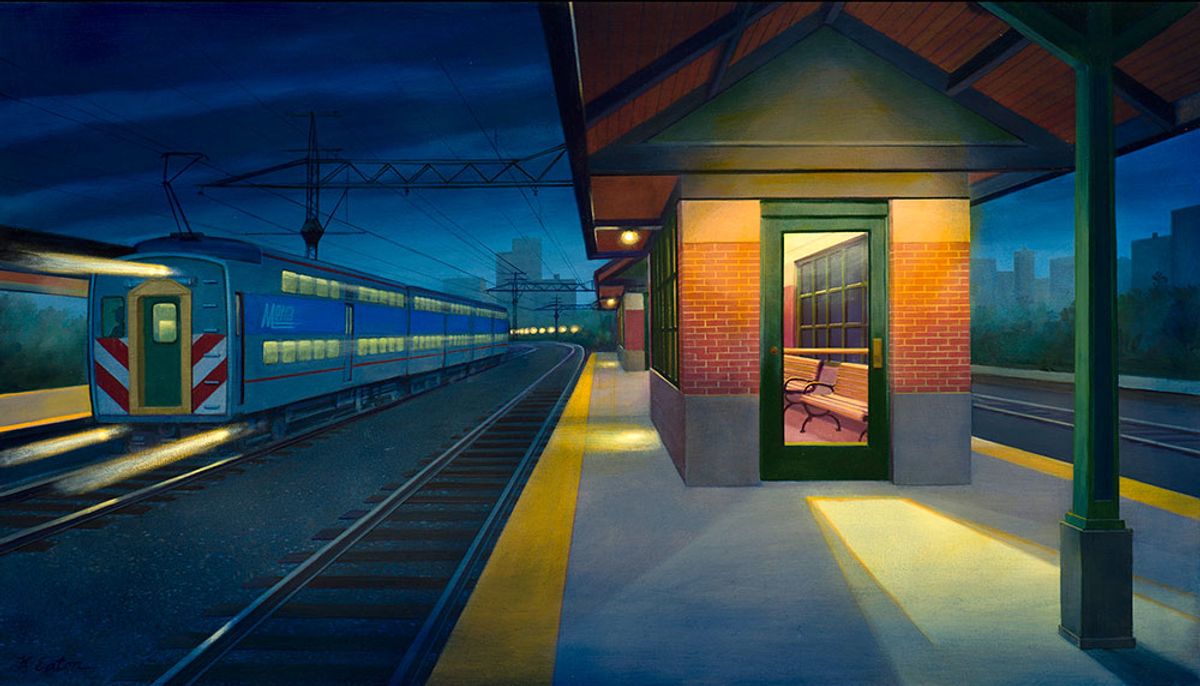 57th Street Station. Oil on Canvas - 24"h x 42"w - Sold.