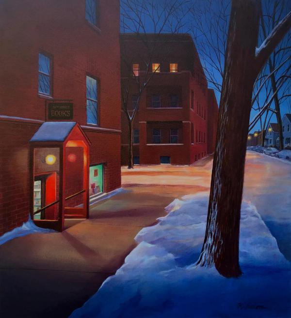 57th Street Books in Winter,