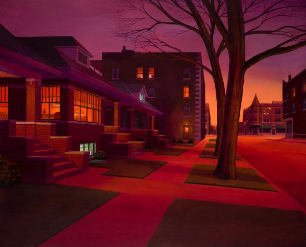 Bungalow Dawn - Oil on Canvas - by Kathleen Eaton