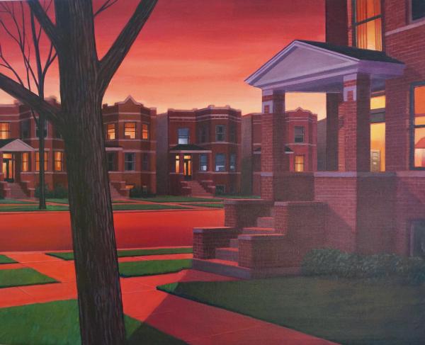 2 Flats, Oil on Canvas, 24"h x 30"w