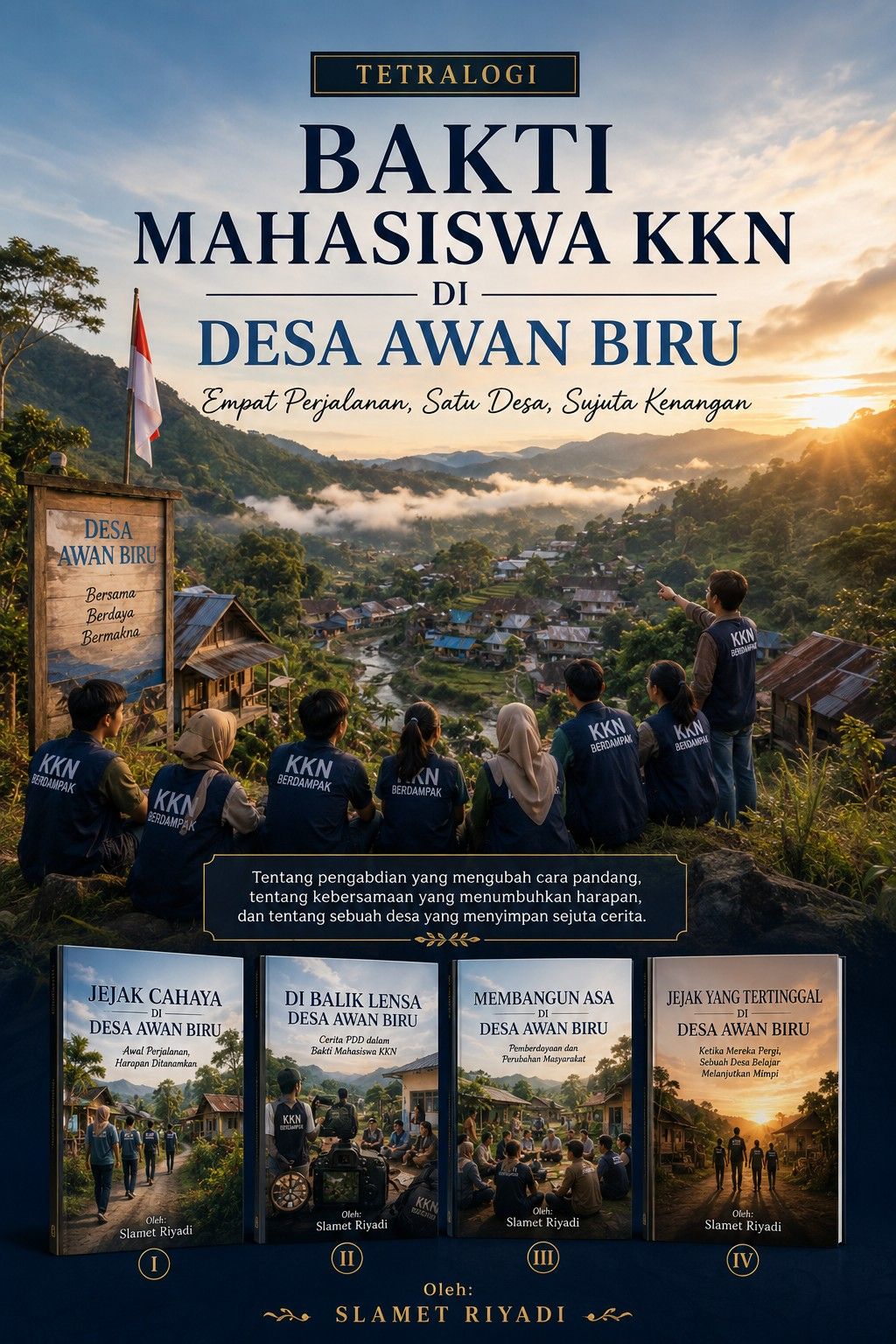 TETRALOGI BAKTI MAHASISWA KKN DI DESA AWAN BIRU