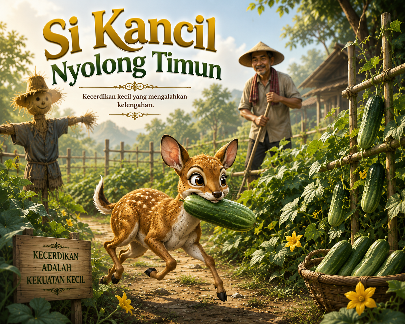 SI KANCIL NYOLONG TIMUN