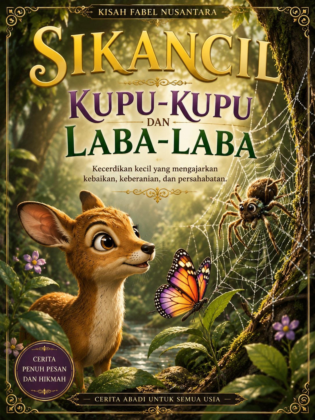 SI KANCIL , KUPU-KUPU DAN LABA-LABA