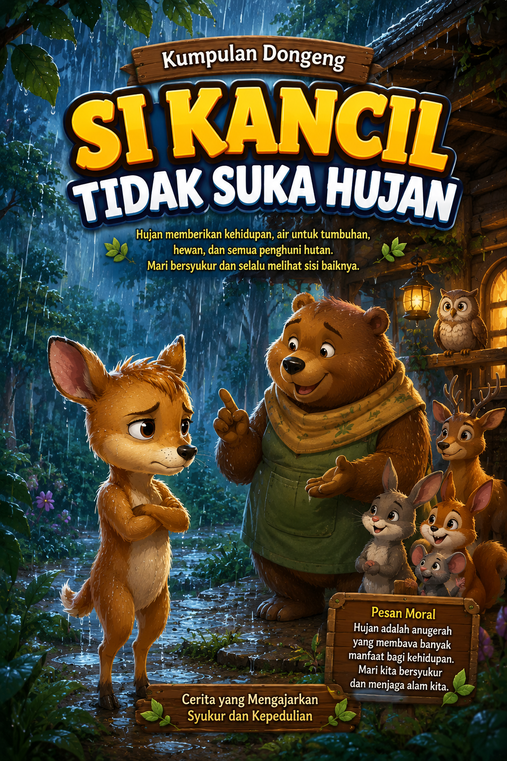 SI KANCIL TIDAK SUKA HUJAN