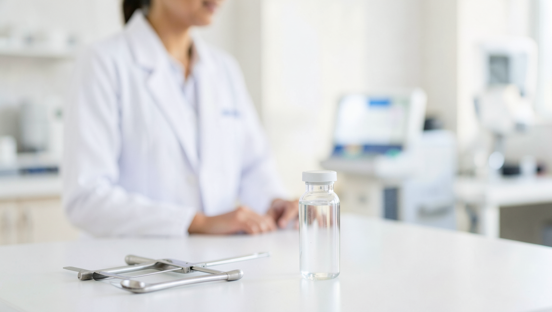 Clean clinical still life — Bhopal multi-specialty hospital, Bhopal · Webzenia SEO case study