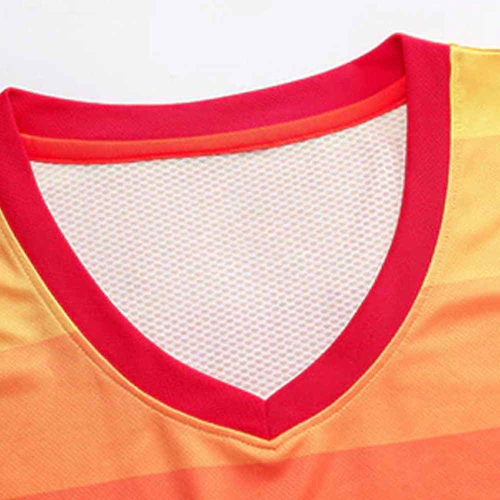 basketball uniform in yellow and purple, additional view 3, manufactured by Abeeha Leather Industry