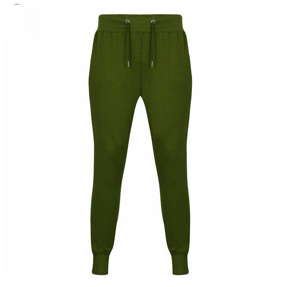men's crew-neck sweatshirt and jogger set in olive, additional view 4, manufactured by Abeeha Leather Industry