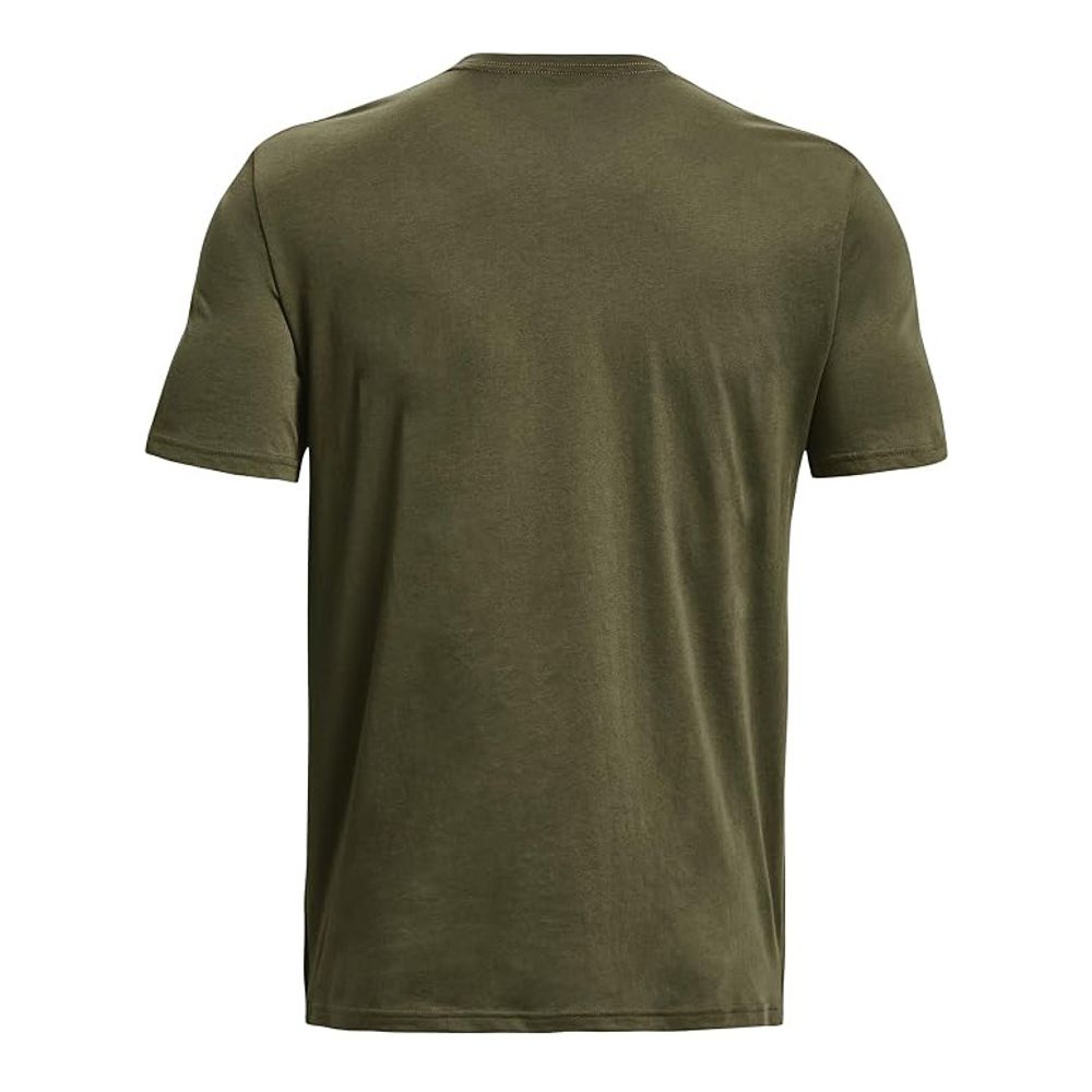 men's performance crew tee in olive, additional view 2, manufactured by Abeeha Leather Industry