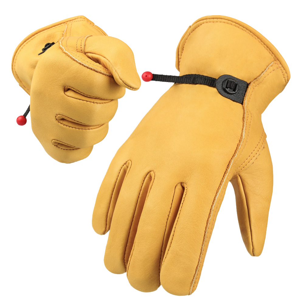 driver gloves in golden grain leather with a diagonal palm patch, additional view 3, manufactured by Abeeha Leather Industry
