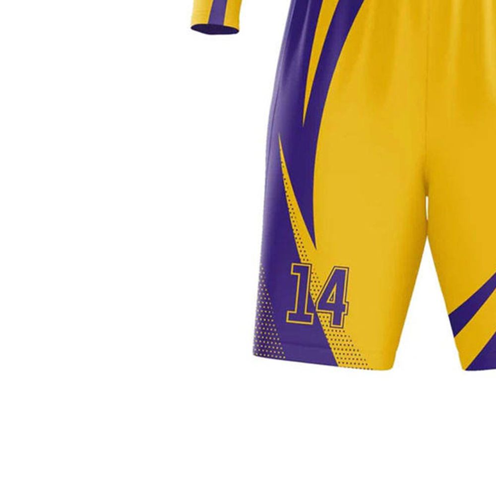 basketball uniform in orange to red gradient, additional view 3, manufactured by Abeeha Leather Industry