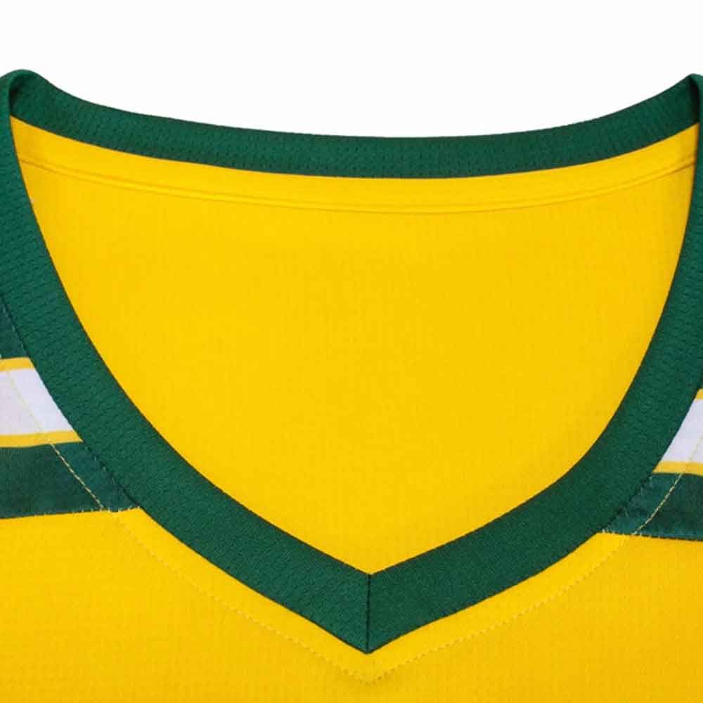basketball uniform in green, white and gold, additional view 3, manufactured by Abeeha Leather Industry