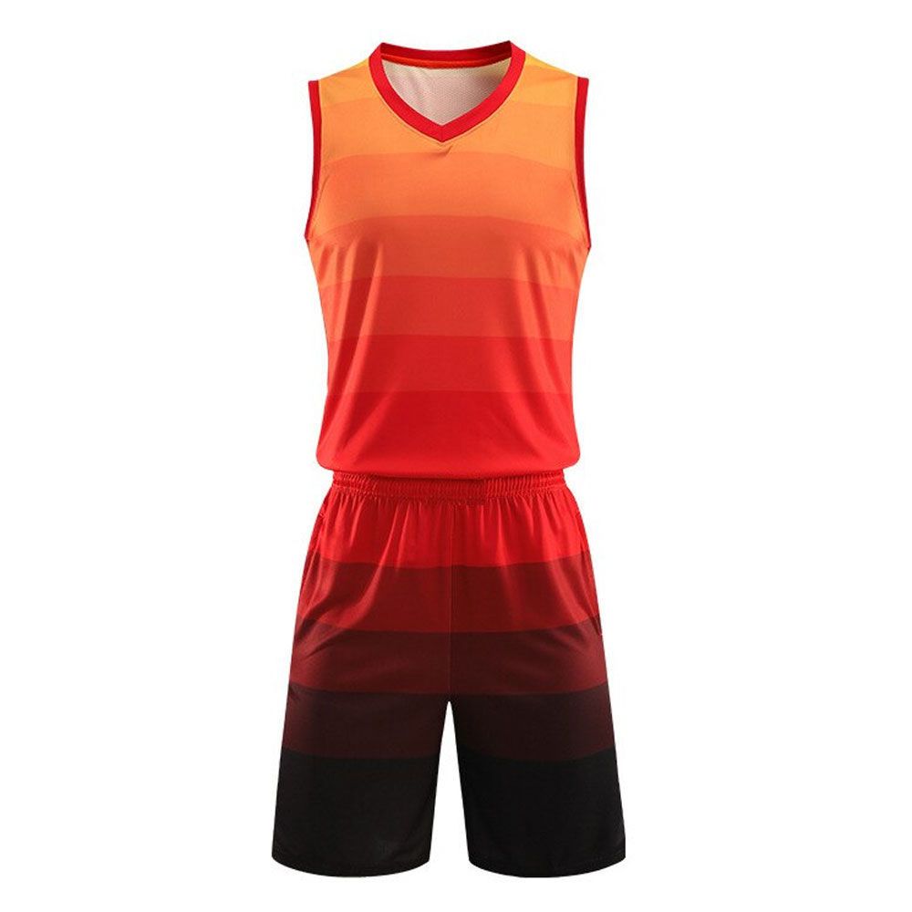 basketball uniform in yellow and purple, front view, manufactured by Abeeha Leather Industry
