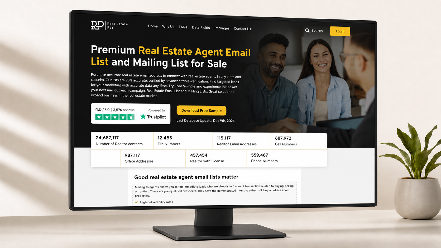 RealtyOutreach interface preview