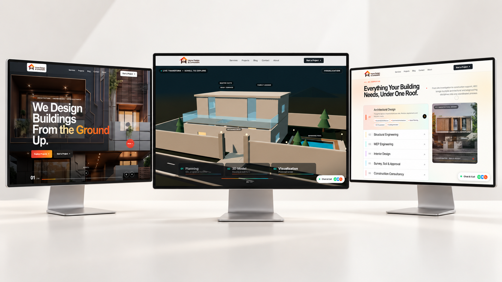 Home Design & Consultant interface preview