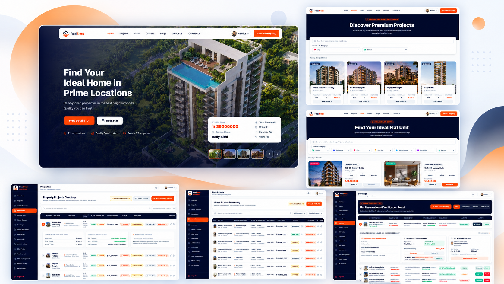 Real Nest - Real Estate Management System interface preview