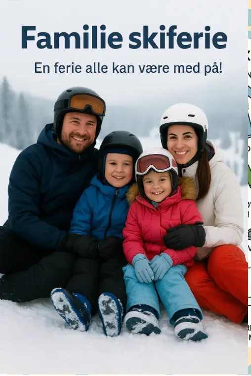 Billede af Familie skiferie - en ferie alle kan være med på!