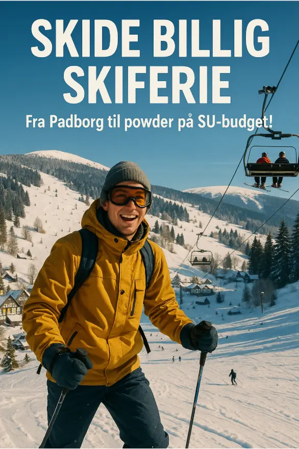 Billede af Skide billig skiferie - fra Padborg til powder på SU-budget!