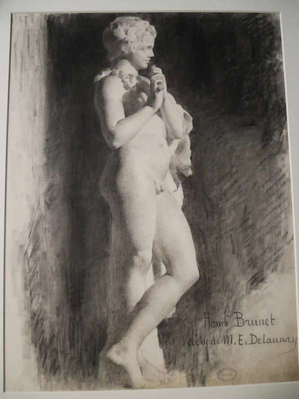 Henri Brunet Cast Drawing