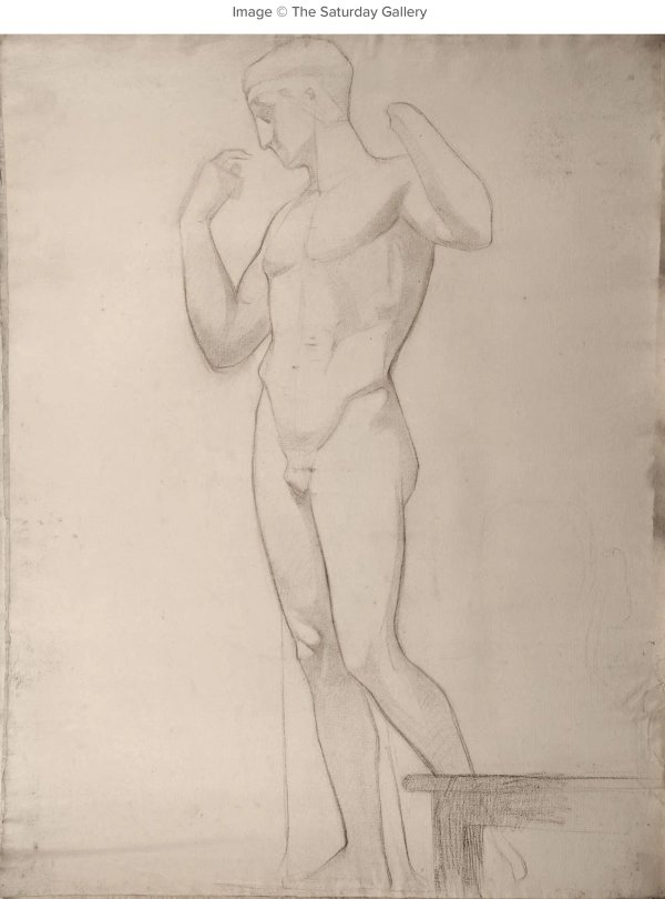 Academic figure drawing from the ecole