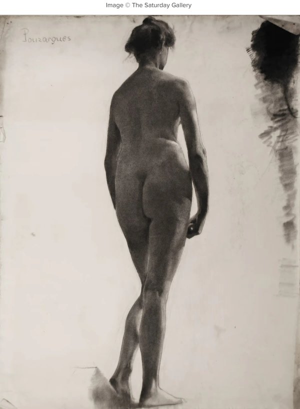 Academic figure drawing from the ecole