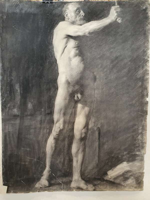 André Jean Edouard Monchablon  Figure Study