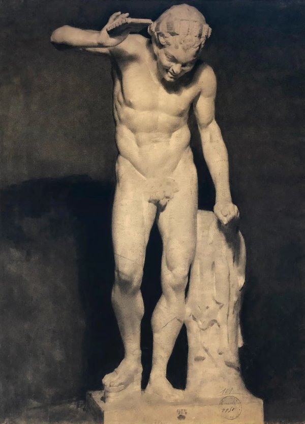 Academic figure drawing from the ecole