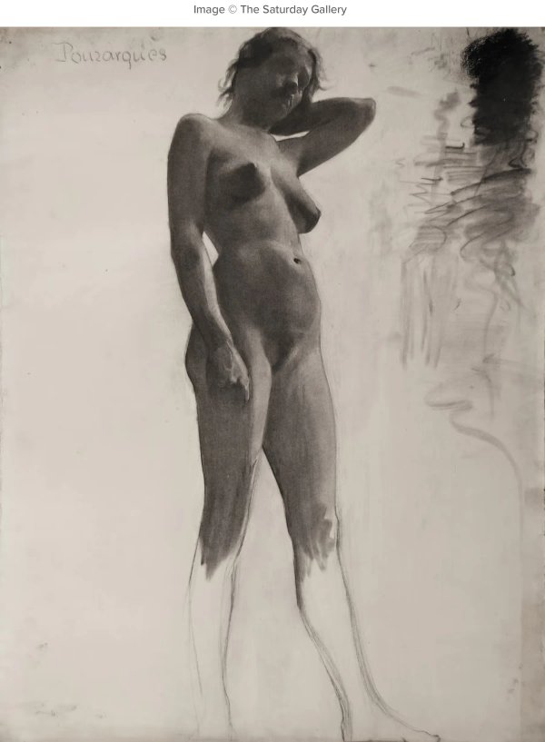 Academic figure drawing from the ecole