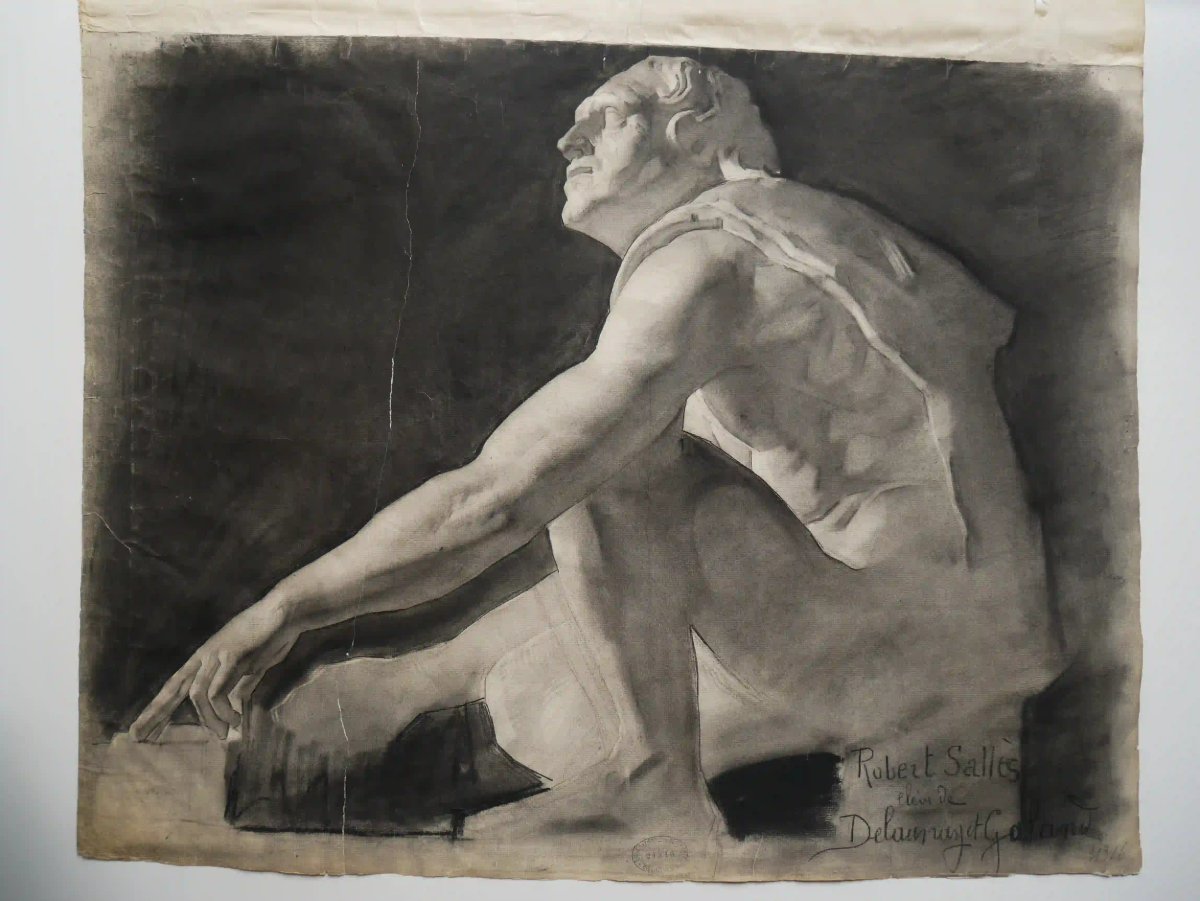 Robert Salles cast drawing, 1890