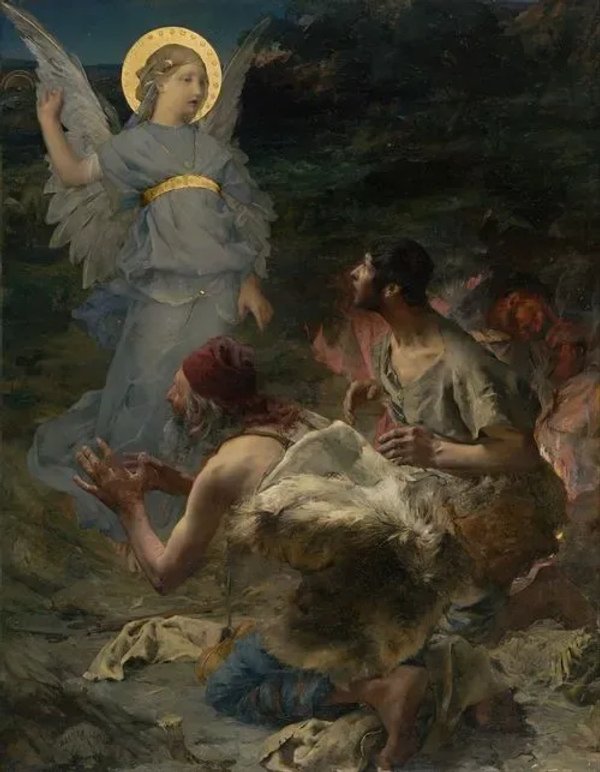 Annunciation to the shepherds Bastien Lepage painting