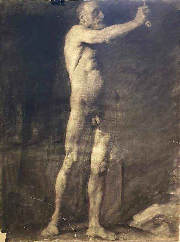 Academic figure drawing from the ecole