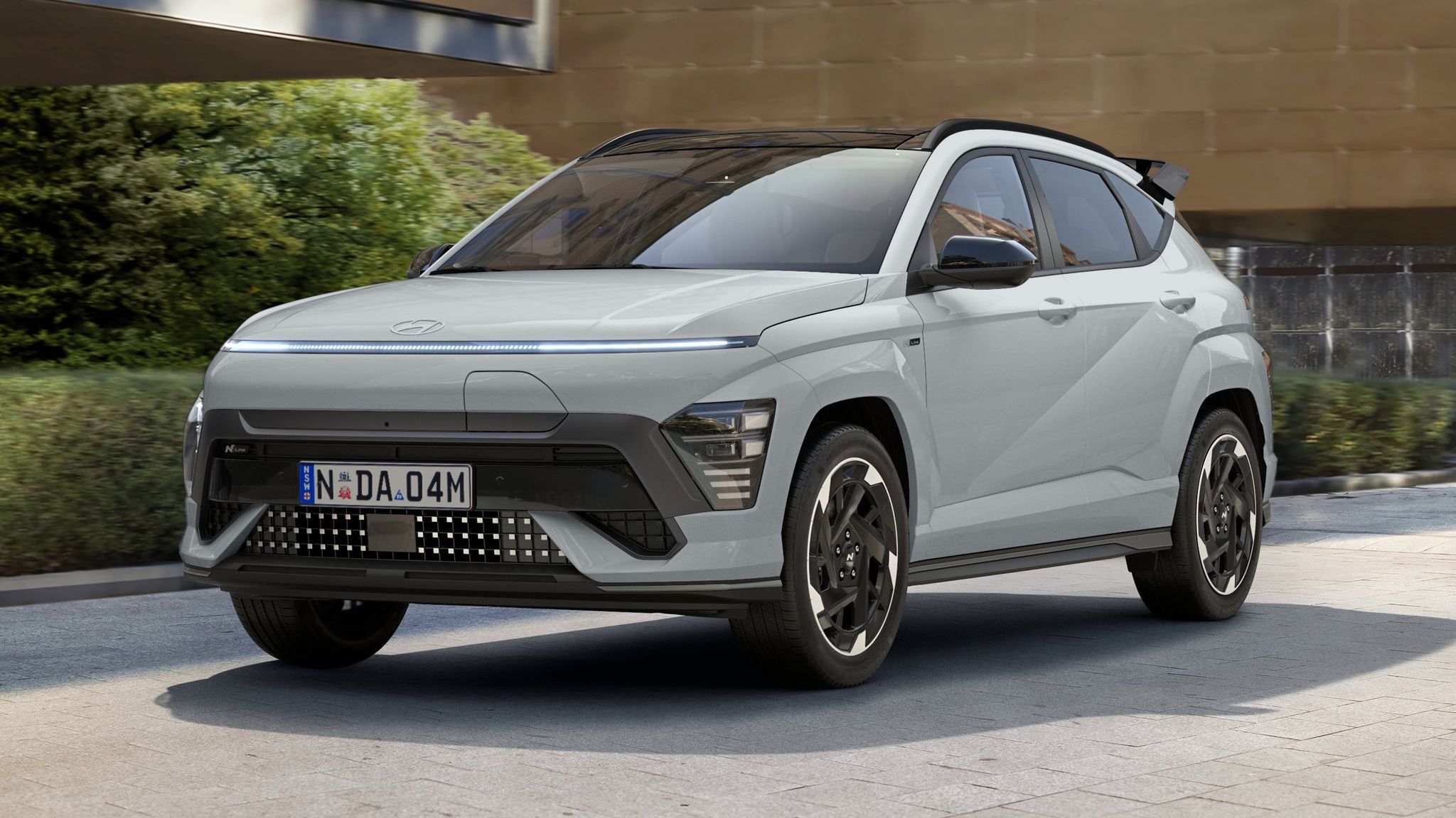 Hyundai Kona Electric front three quarter