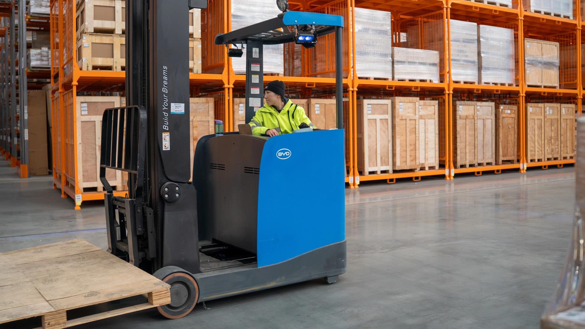 BYD Melbourne parts centre forklift