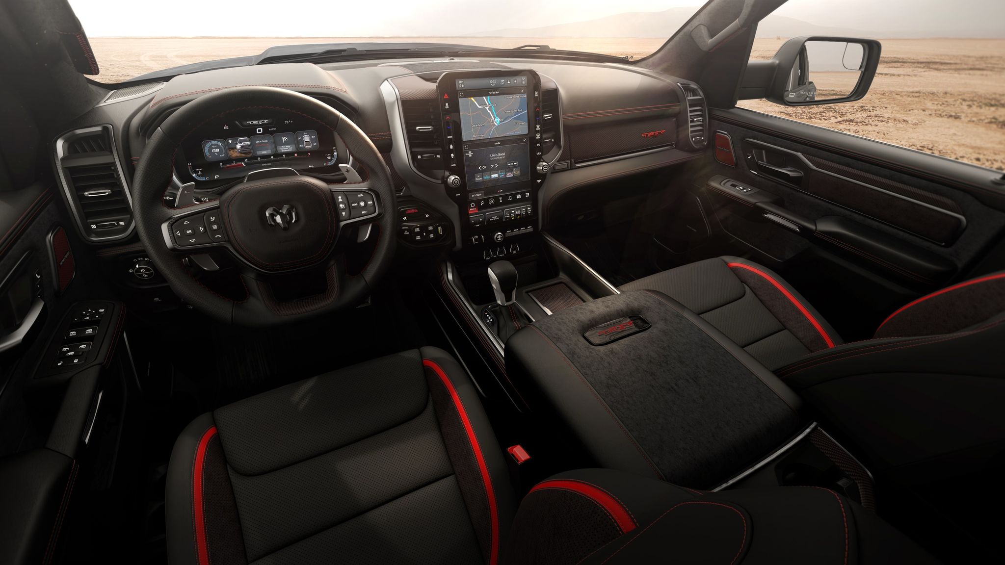 2027 Ram 1500 TRX SRT supercharged V8 interior dashboard