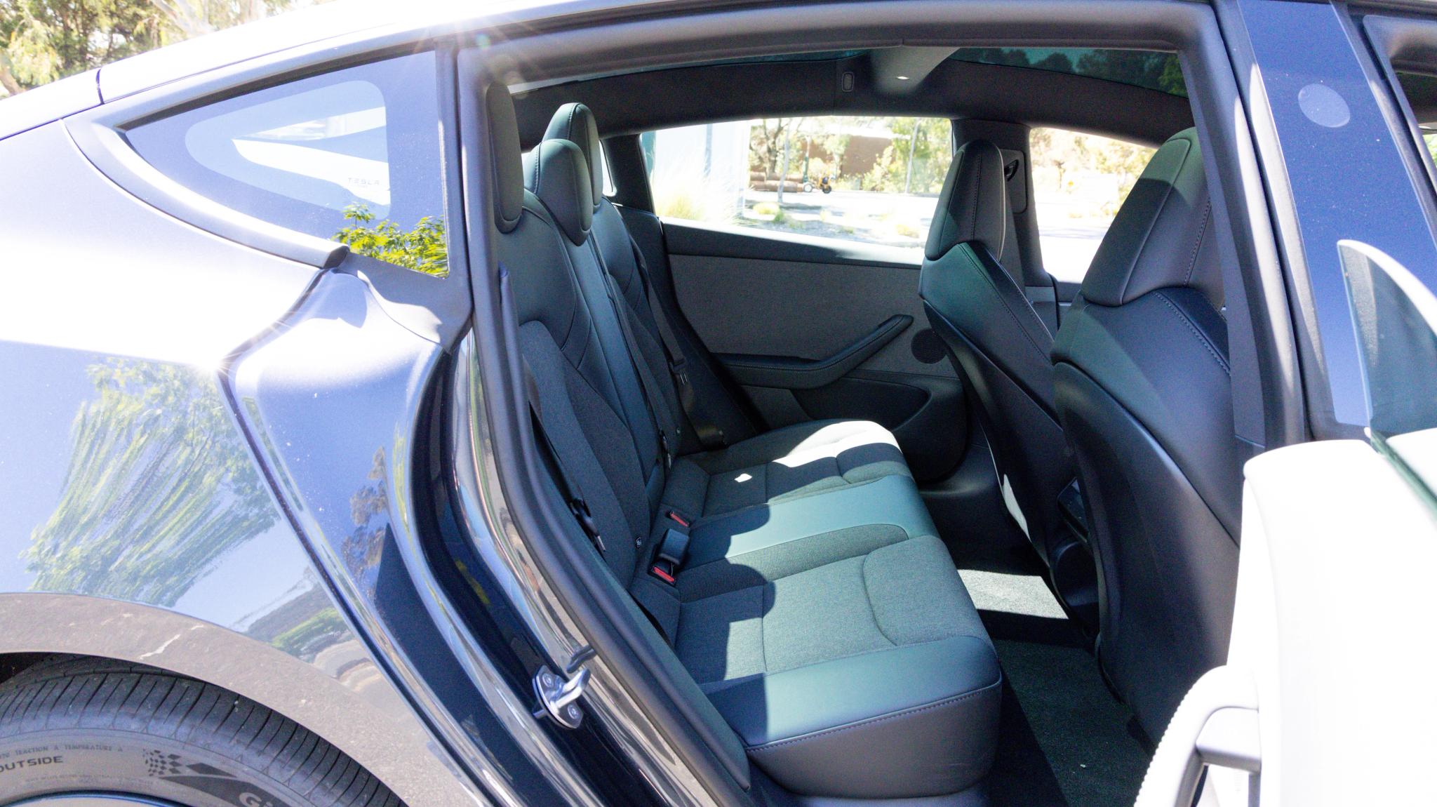 2027 Tesla Model 3 Rear-Wheel Drive rear seats