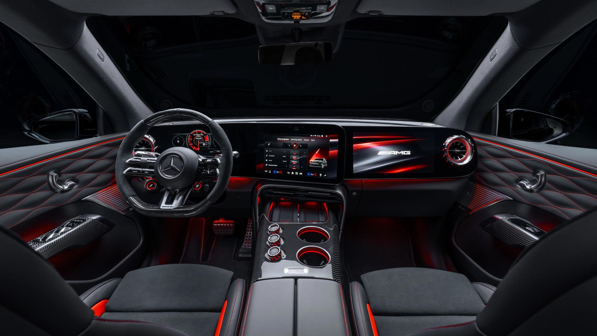 Mercedes-AMG GT SUV electric performance SUV dashboard