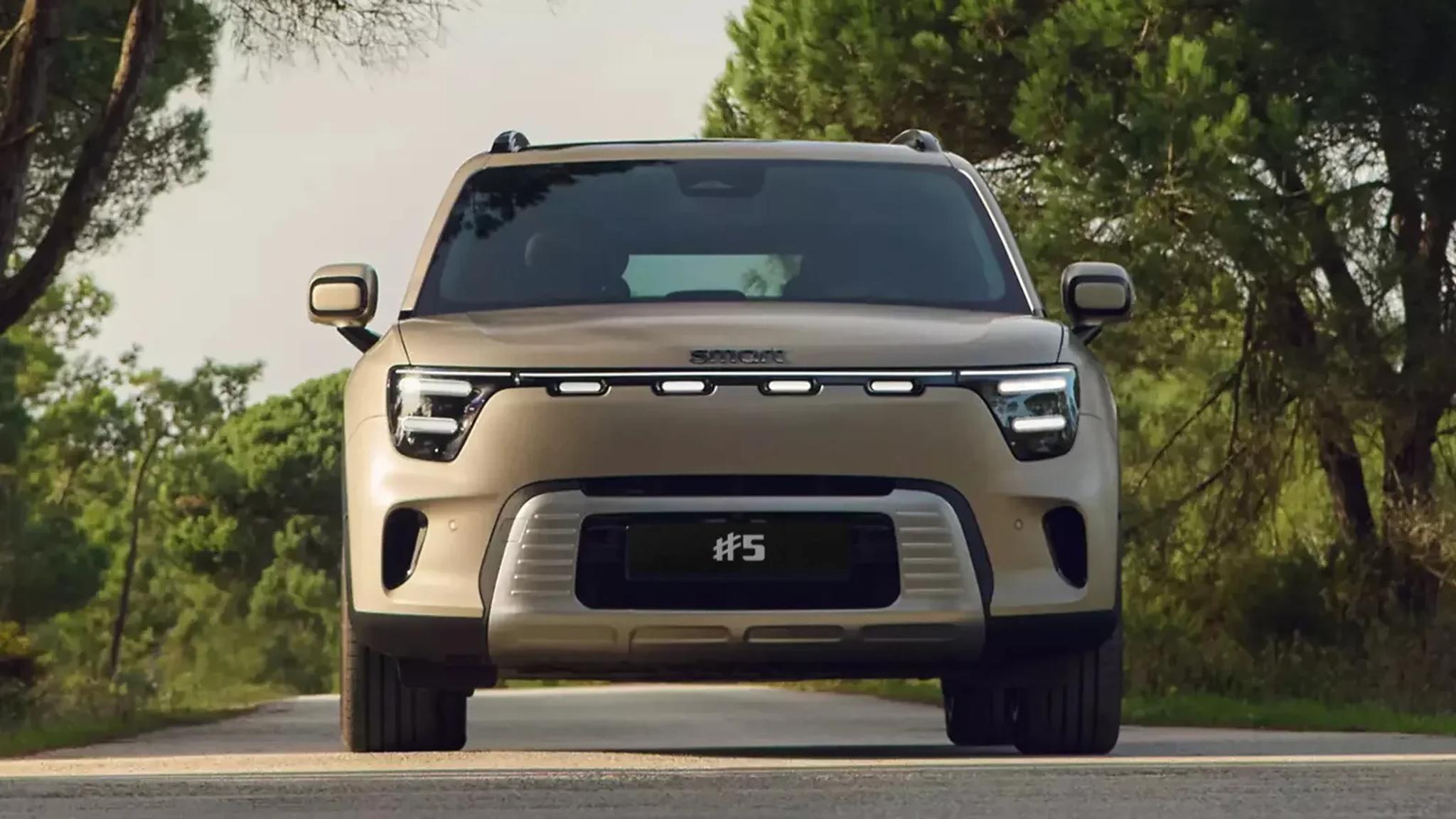 Beige Smart #5 electric SUV front