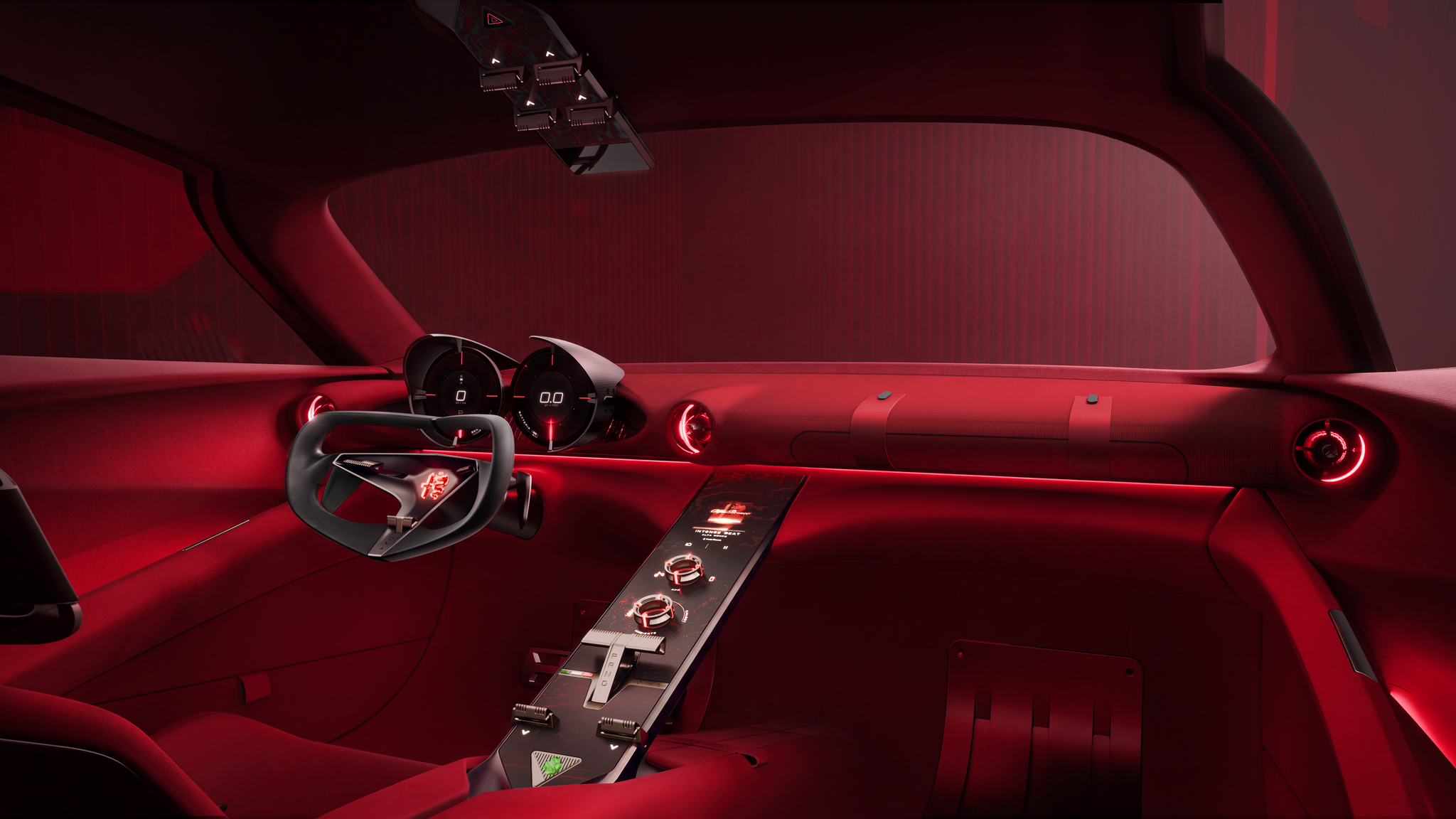 Alfa Romeo Cuorerosso concept four-door coupe interior
