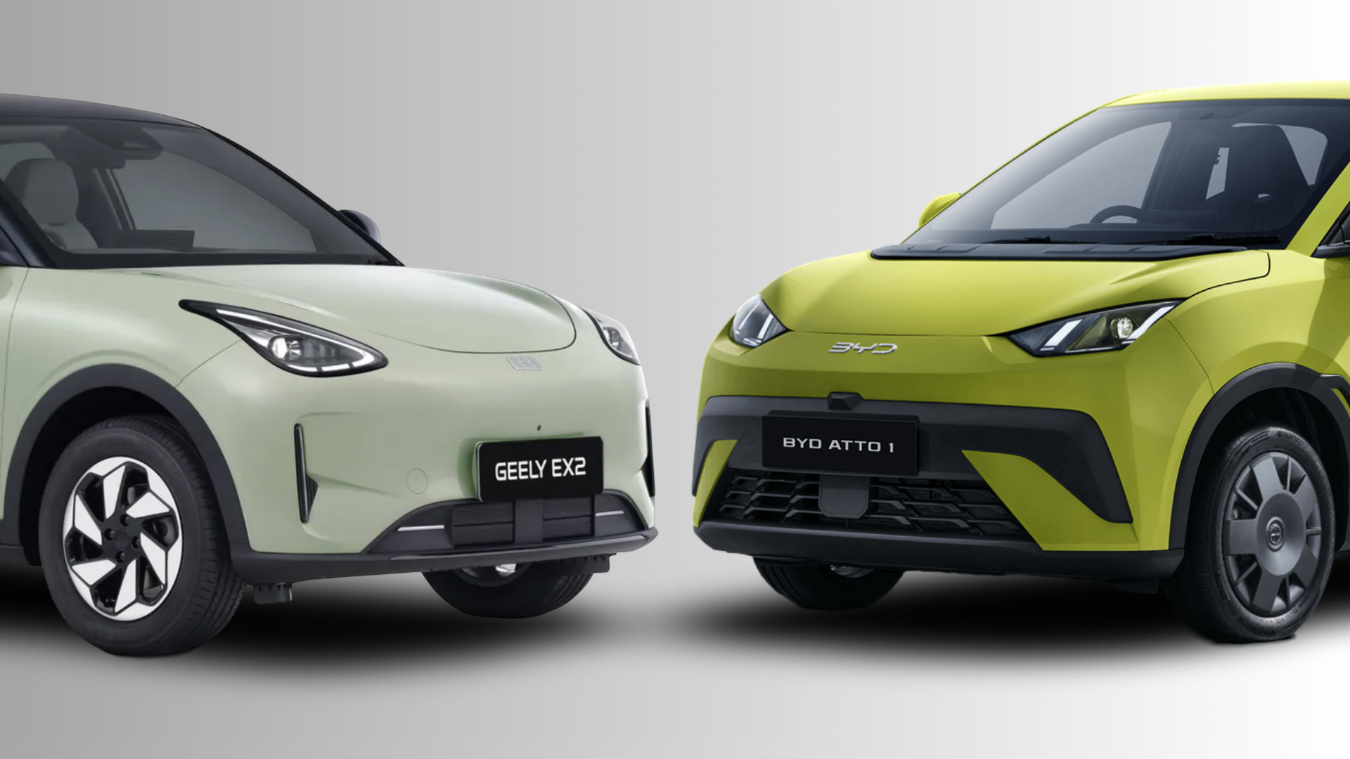 Geely EX2 vs BYD Atto 1: Australia's cheapest EVs go head to head
